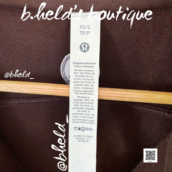 lululemon Scuba Oversized Funnel Neck Full-Zip *Long in Espresso Size XS/S NWT - Picture 4 of 16